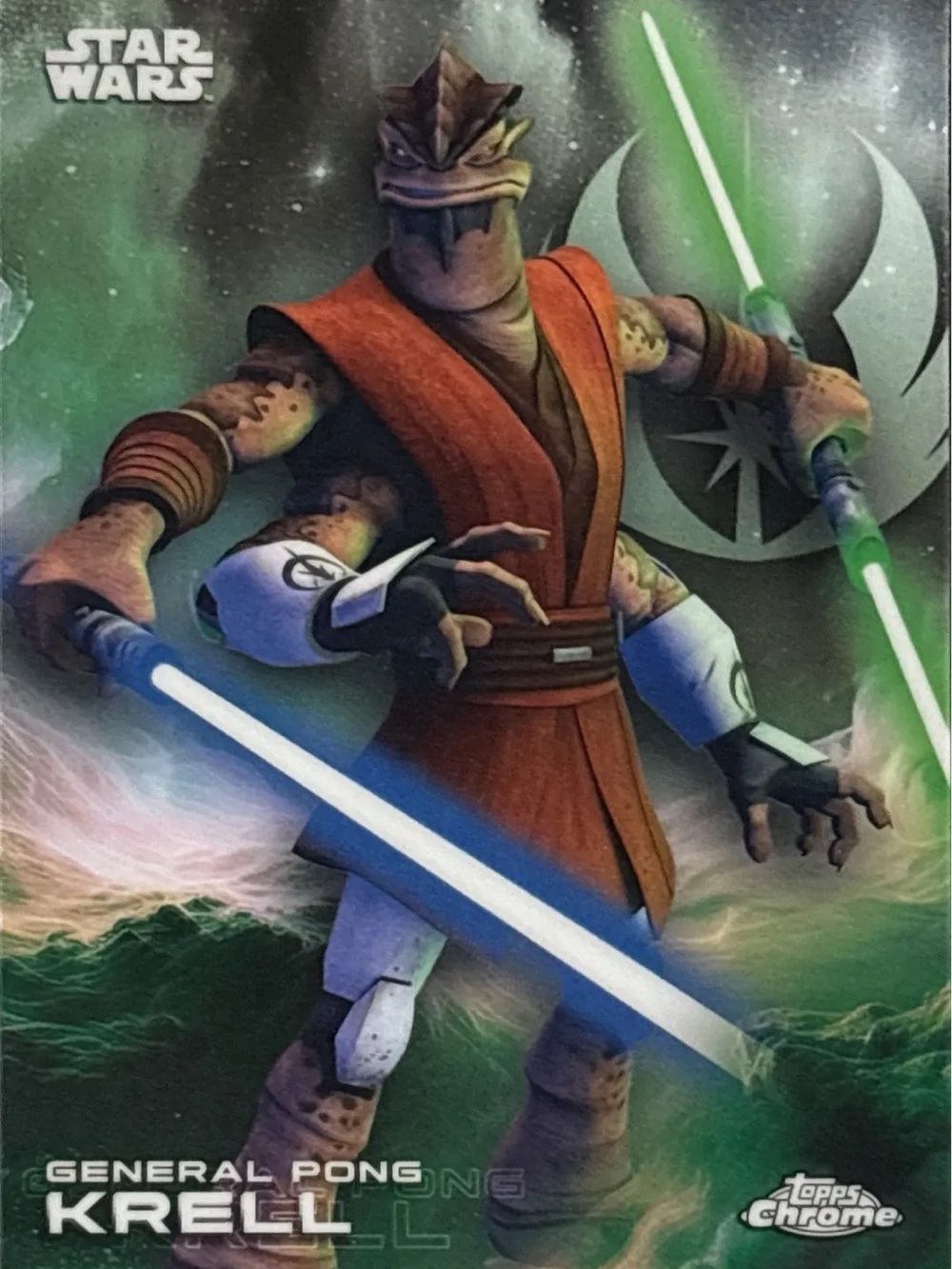 Topps Chrome Star Wars General Pong Krell Card - Picture 1 of 2